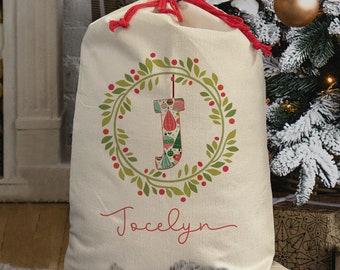 Personalized Reusable Gift Sack | Sublimation Design | Your Child's Name or Picture