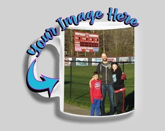 Personalized Photo Ceramic Mug: Custom Text & Image Gift