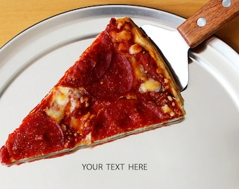 Custom Text - Personalize - Pizza Pan, Hand Stamped Hidden Quote Aluminum, Pizza Plate