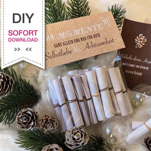 Lose To Go Adventskalender - 24 x Självkärlek och Mindfulness för julen - SISTA MINUTEN DIY Utskrivbar Mall - Direkt Nedladdning | Natur