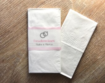 10x Banderolen "Lieb(l)ich" für die Freudentränen