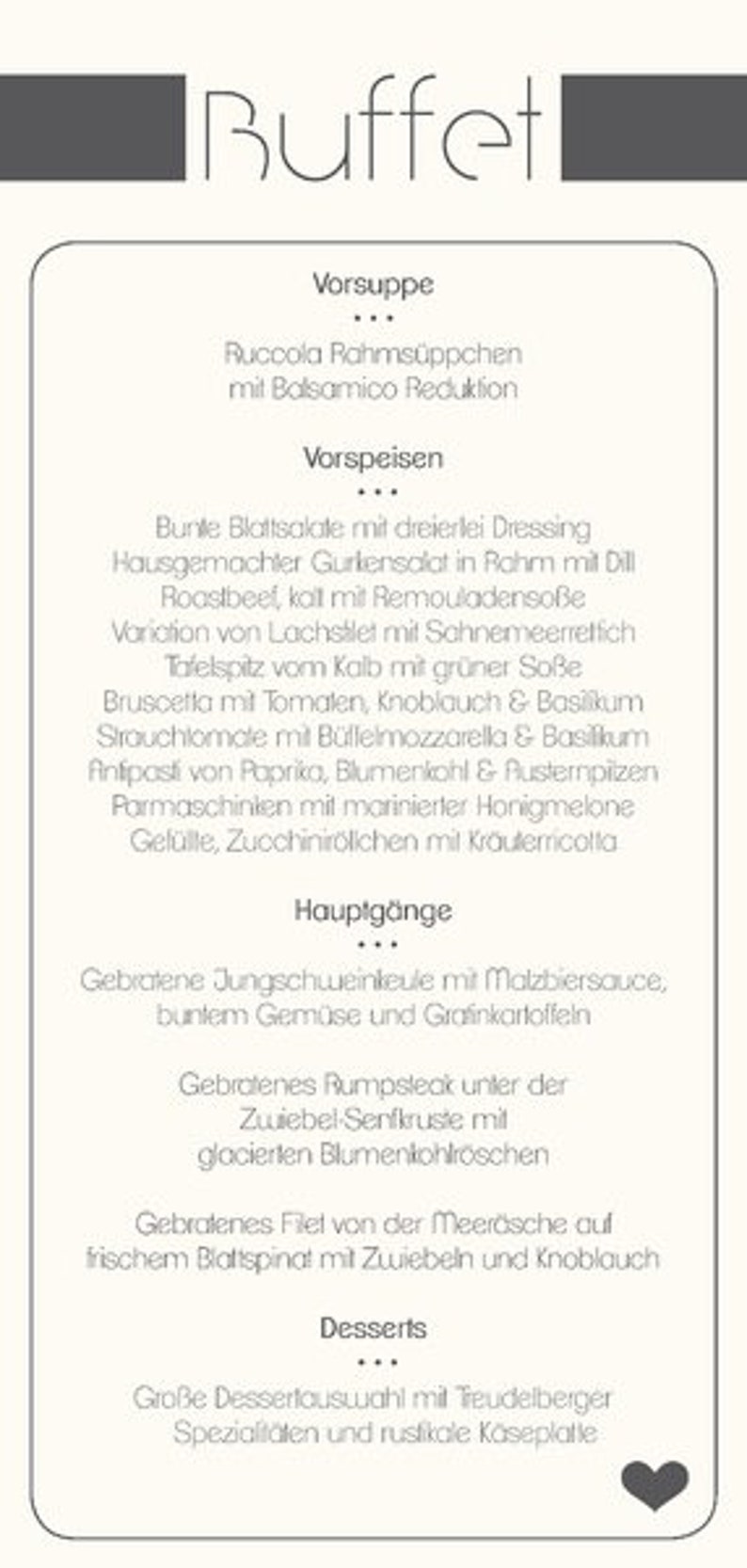 Carte menu simple élégance moderne pour le mariage image 4