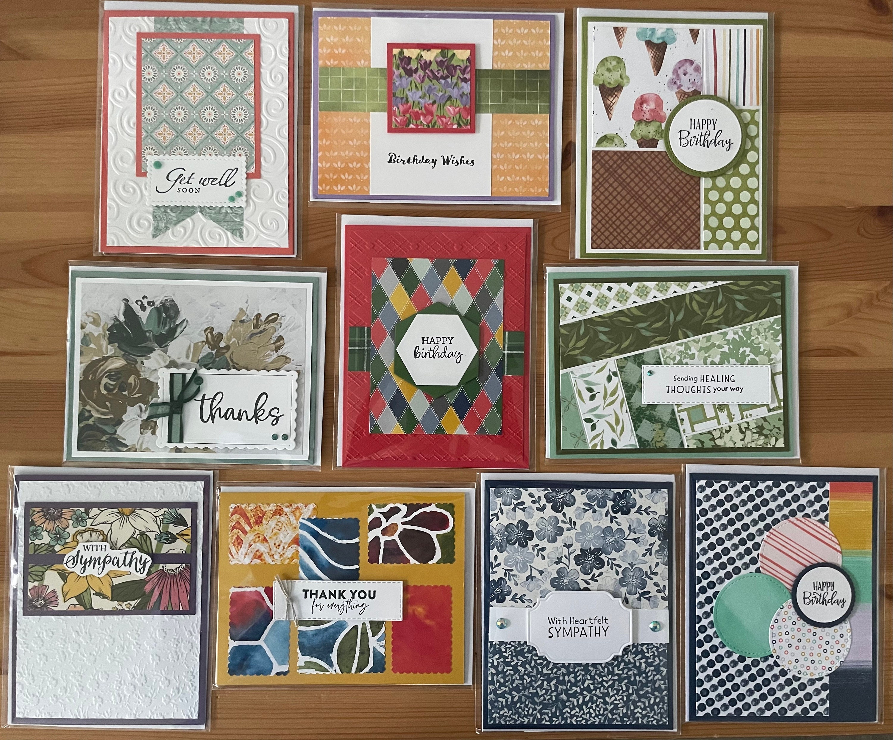 Handmade All Occasion Greeting Cards - Set of 10 - Sellers Choice - Etsy