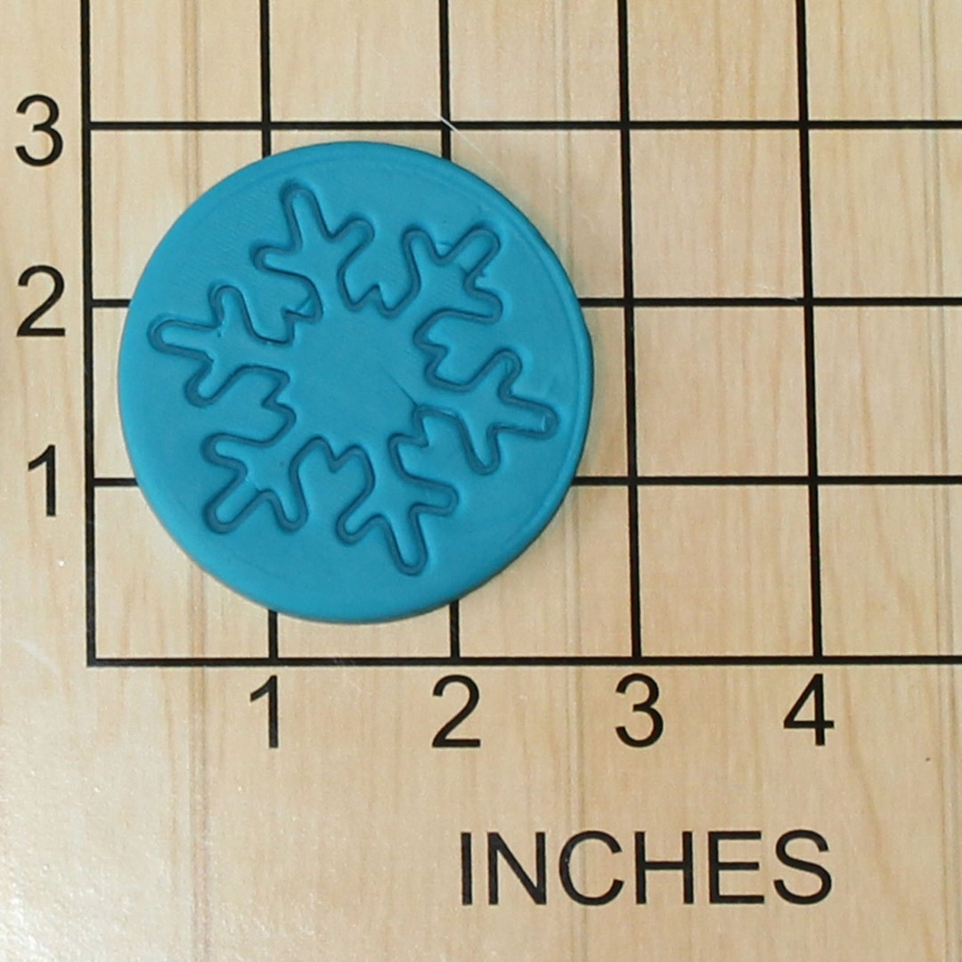 Winter Christmas Snowflake Shape Fondant Cookie Cutter and Stamp 1434 ...