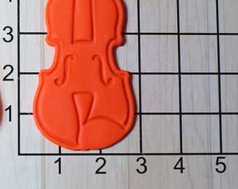 Violin Instrument Fondant Cookie Cutter and Stamp #1509