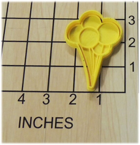 Birthday Party Balloons Shaped Fondant Cookie Cutter and Stamp #1132 Birthday Party Balloons Shaped Fondant Cookie Cutter and Stamp #1132