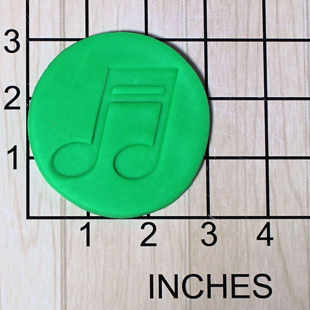 Music Note Fondant Cookie Cutter AND Stamp 1565 Etsy