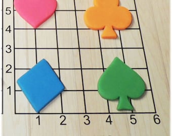 Playing Card Suits Shaped Fondant Cookie Cutter Set #1165