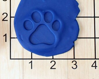 Paw Print Shape Cupcake Size Decorating Fondant Stamp and Handle #1460