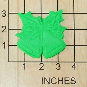 Christmas Bells Shape Fondant Cookie Cutter and Stamp #1427