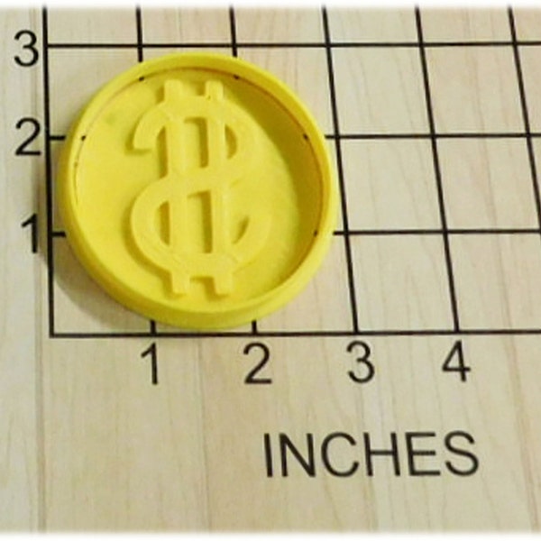 Dollar Money Sign Shape Fondant Cookie Cutter and Stamp #1007