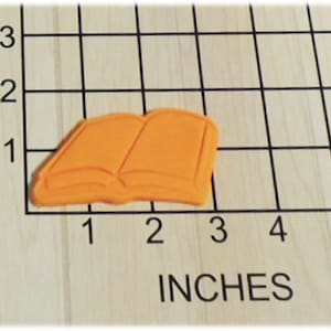 Open School Book Fondant Cookie Cutter and Stamp #1290