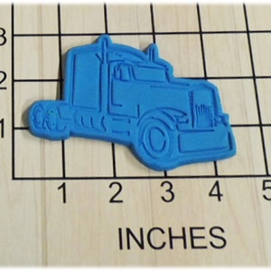 Semi Truck Fondant Cookie Cutter and Stamp #1389