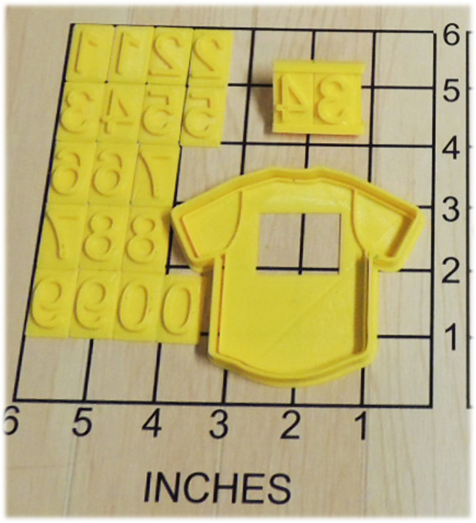 Baseball or Soccer Jersey With Changeable Number Set Cookie - Etsy