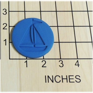 Nautical Sailboat Cookie Fondant Cutter and Stamp #1292