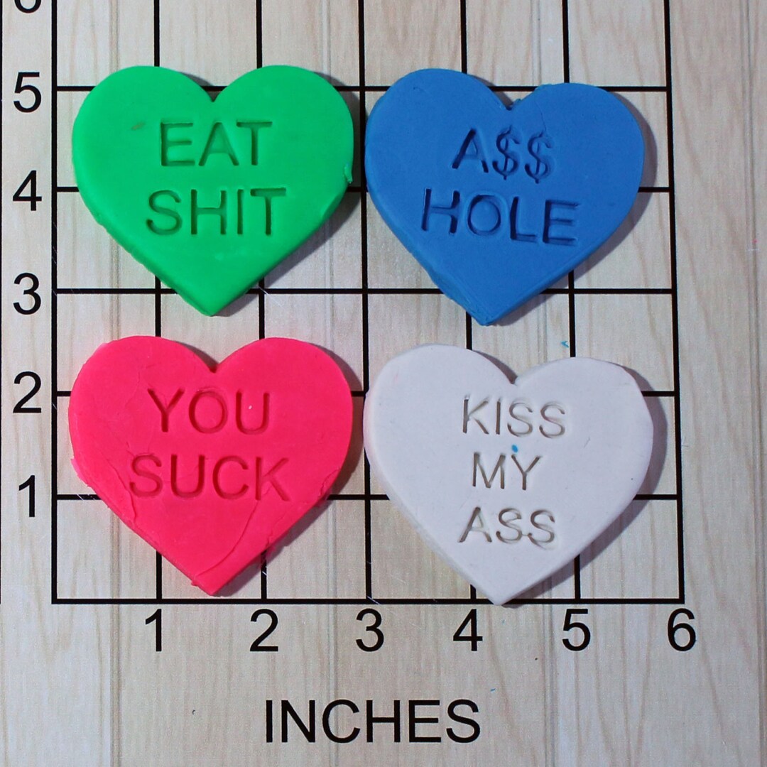 Valentine's Day Conversation Candy Hearts Insult Gag Gift Break up