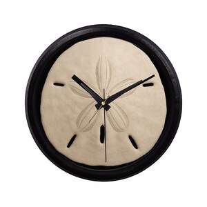 Sand Dollar Beach Wall Clock – 8.5 Inch Coastal Decor | Nautical Wall Art | Beach House Gift