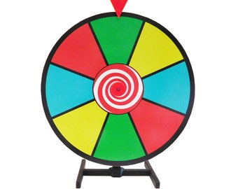 12 Inch Dry Erase Prize Wheel with Desktop Stand