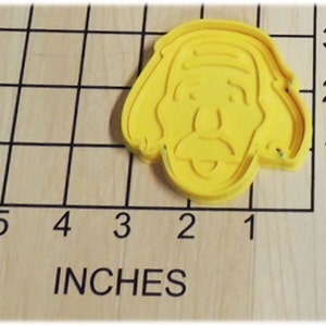 Genius Albert Einstein Shaped Cookie Cutter and Stamp #1192