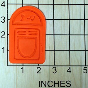 Jukebox Fondant Cookie Cutter and Stamp #1657