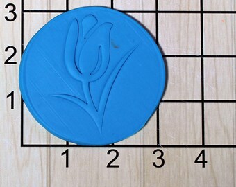 Easter Tulip Flower Fondant Cookie Cutter and Stamp #1669