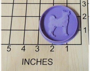 Siberian Husky Dog Shaped Fondant Cookie Cutter and Stamp #1223