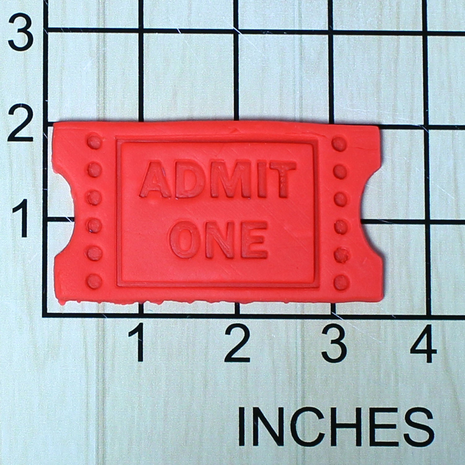 Movie Theater Ticket Fondant Cookie Cutter and Stamp #1661 - Etsy