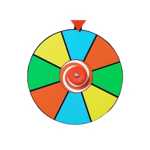 Prize Wheel Dry Erase 6 inch Tabletop Style Spinner