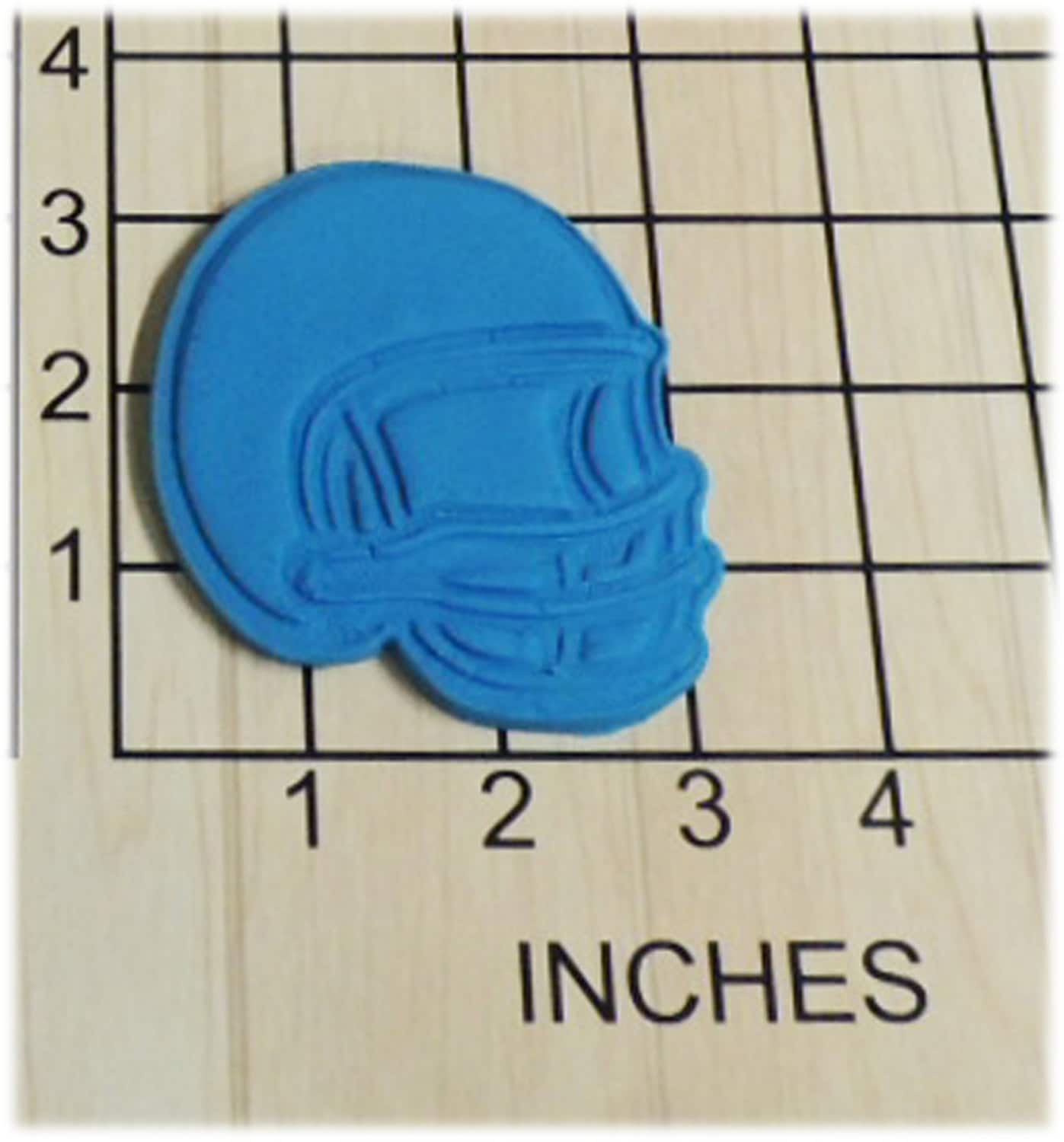 Football Helmet Shaped Fondant Cookie Cutter and Stamp 1186 Etsy