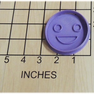 Smile Emoji Shape Fondant Cookie Cutter and Stamp #1109