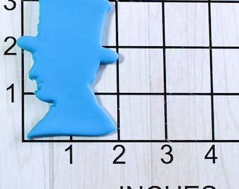 Abraham Lincoln Fondant Cookie Cutter AND Stamp #1640