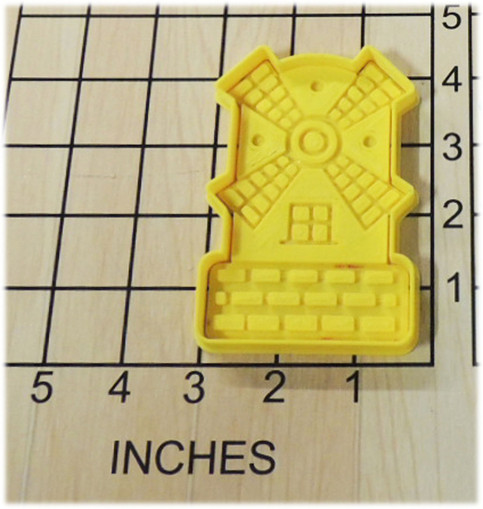 Classic Windmill Shaped Fondant Cookie Cutter and Stamp Etsy