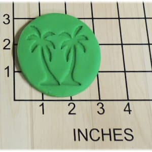 Tropical Palm Trees Fondant Cookie Cutter and Stamp #1309