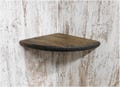 Farmhouse Style Round Front Corner Shelf Rustic Solid Pine