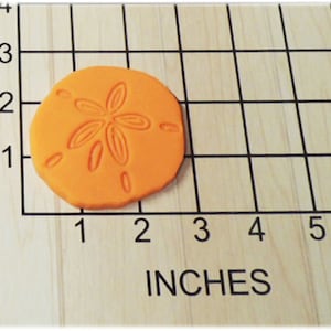 Sand dollar Shaped Fondant Cookie Cutter and Stamp #1147