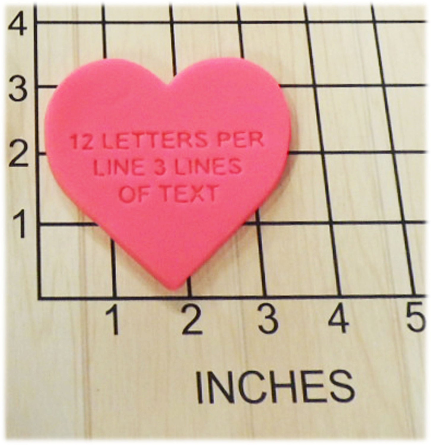 Personalized Heart Shape Fondant Cookie Cutter and Stamp 1131 Etsy