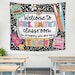 Composition Notebook Classroom Decor Welcome Tapestry Wall ...