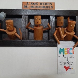 To our everyday heroes - The log thinker - Little wooden man