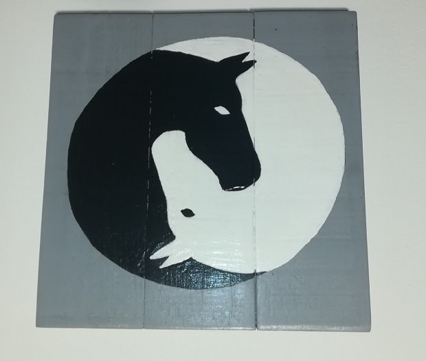 Dada - Le Penseur de Rondin Petit Bonhomme en Bois