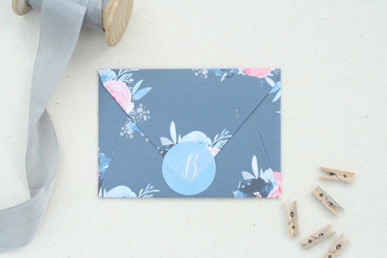 Bridal Shower Botanical Cards Wedding Thank You Cards Thank You Card Set TY-10