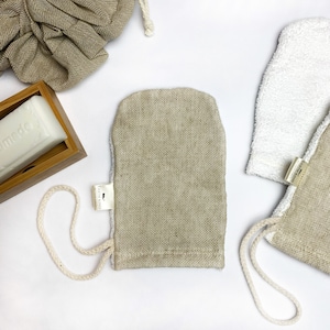 BATH MITT | kids / adults | soft and exfoliating | double sided | shower sponge | body wash | loofah | scrubby scrub | eco friendly gift