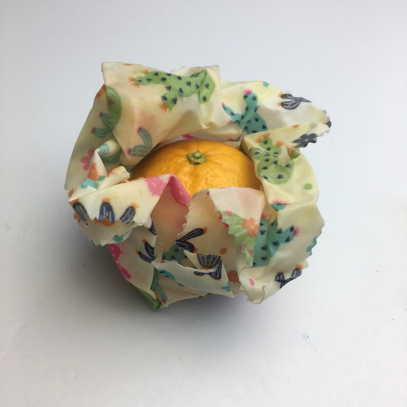 Floral wax food wrap set of 3 x 10 vegan wax or bees Etsy