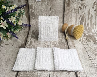 ECO FRIENDLY UNSPONGE, 1 - 4, biodegradable kitchen sponge | plastic free, washing up set | zero waste | upcycled | home food, dish sponge