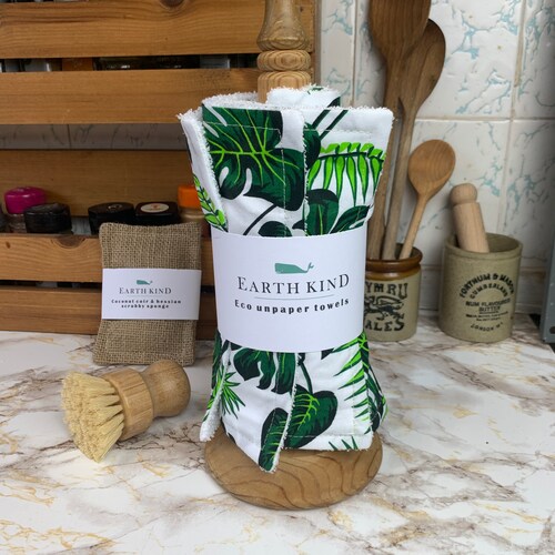 Reusable Kitchen Roll Unpaper Towels Zero Waste Cloths Etsy