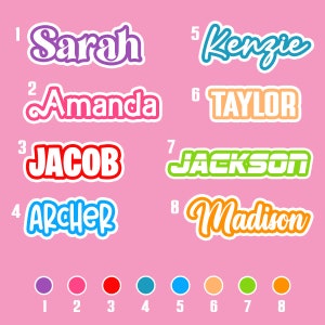 Custom Name Sticker