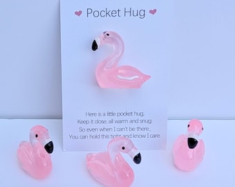 Thinking of You Pocket Hug - Flamingo