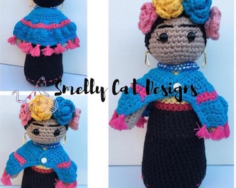 FRIDA KAHLO Crochet Doll