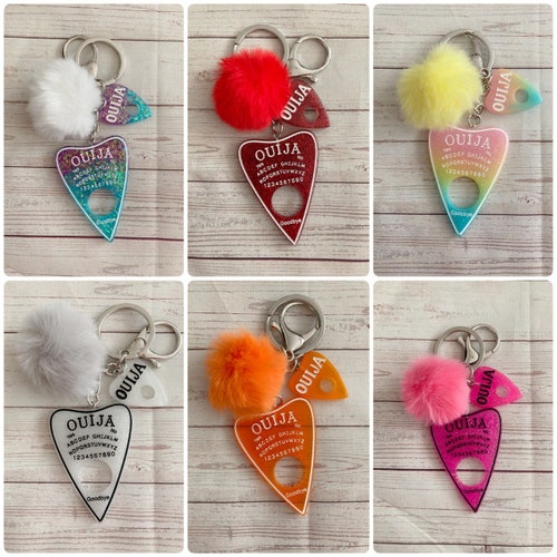 OUIJA Planchette Keyring / Mystic Hand