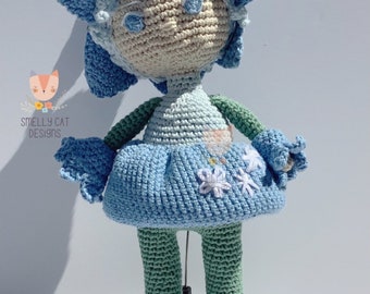 Bluebell Fairy Crochet Doll