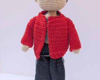 Handmade Crochet Fashion Doll – Amigurumi Collectible Character